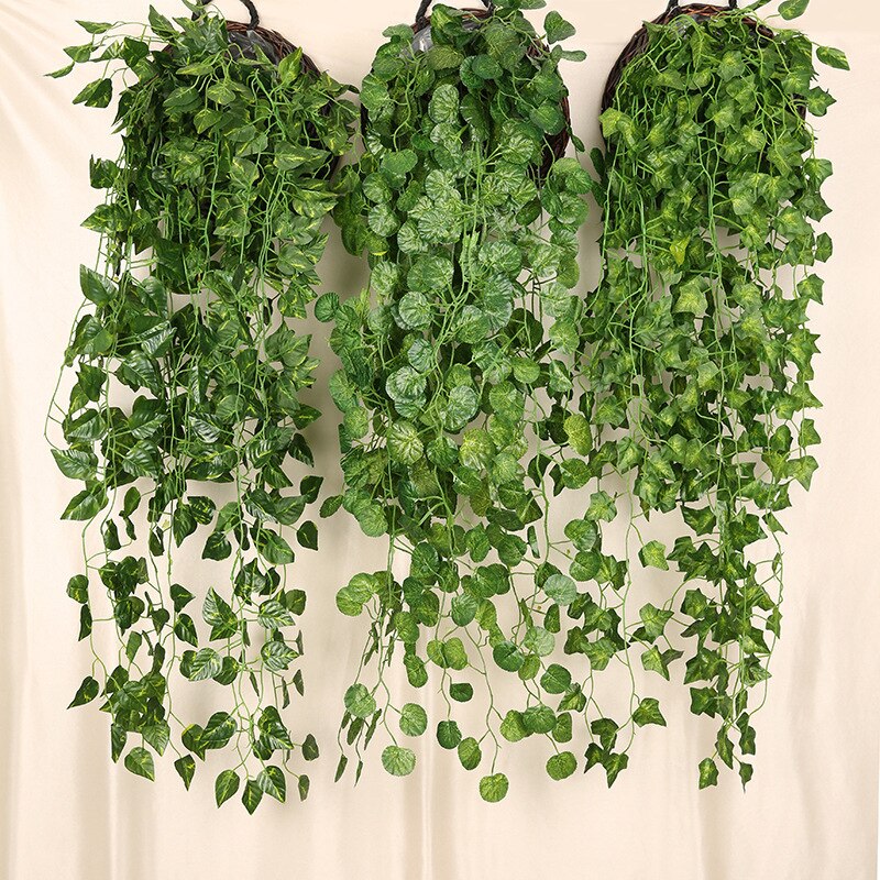 Rattan Plant Basket - Cây nhân tạo dây leo treo
