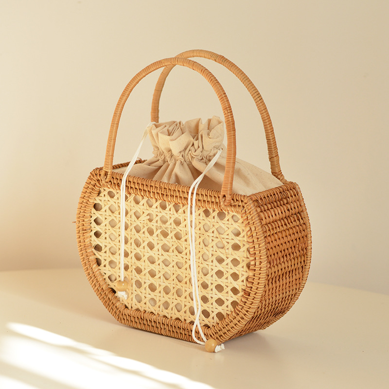 Home Decor Rattan - Giày Rỗng Mây Giỏ Túi Len