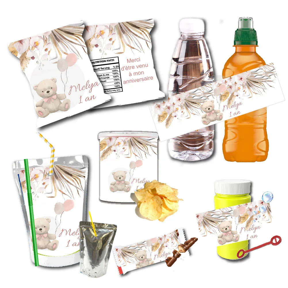 Pampas Grass Decor - Custom Pampas Grass Bear Theme Waterproof