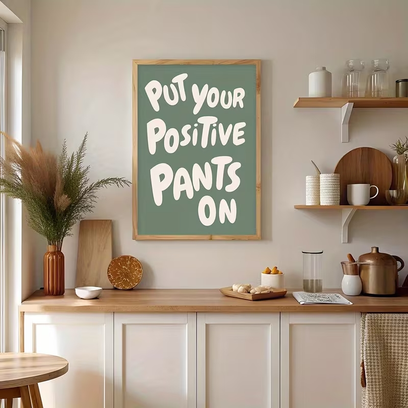 Modern Green Put Your Positive - đánh giá và giá Home Decor Quotes On Wall