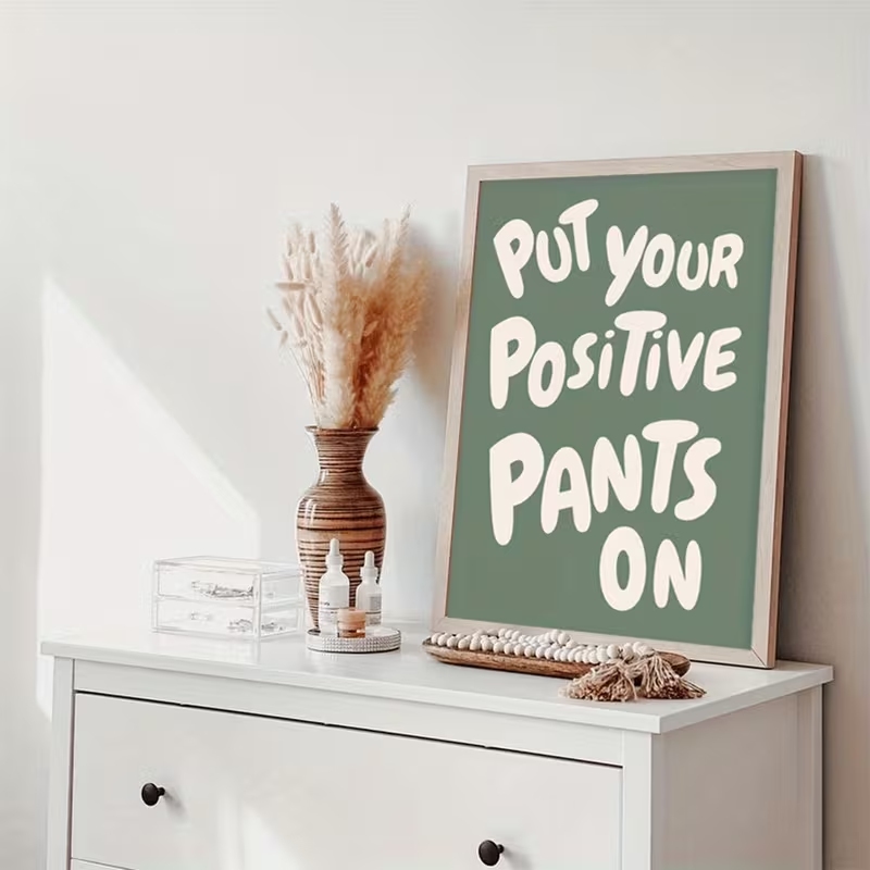 Modern Green Put Your Positive - đánh giá và giá Home Decor Quotes On Wall
