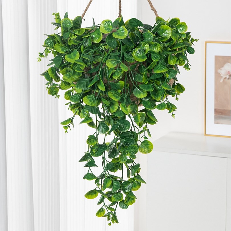 Eucalyptu Fern Rattan Artifici - đánh giá và giá Rattan Plant Basket