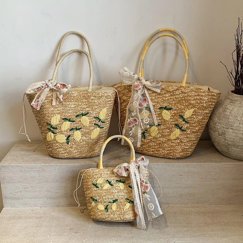 Large Capacity Beach Shoulder  - đánh giá và giá Home Decor Rattan