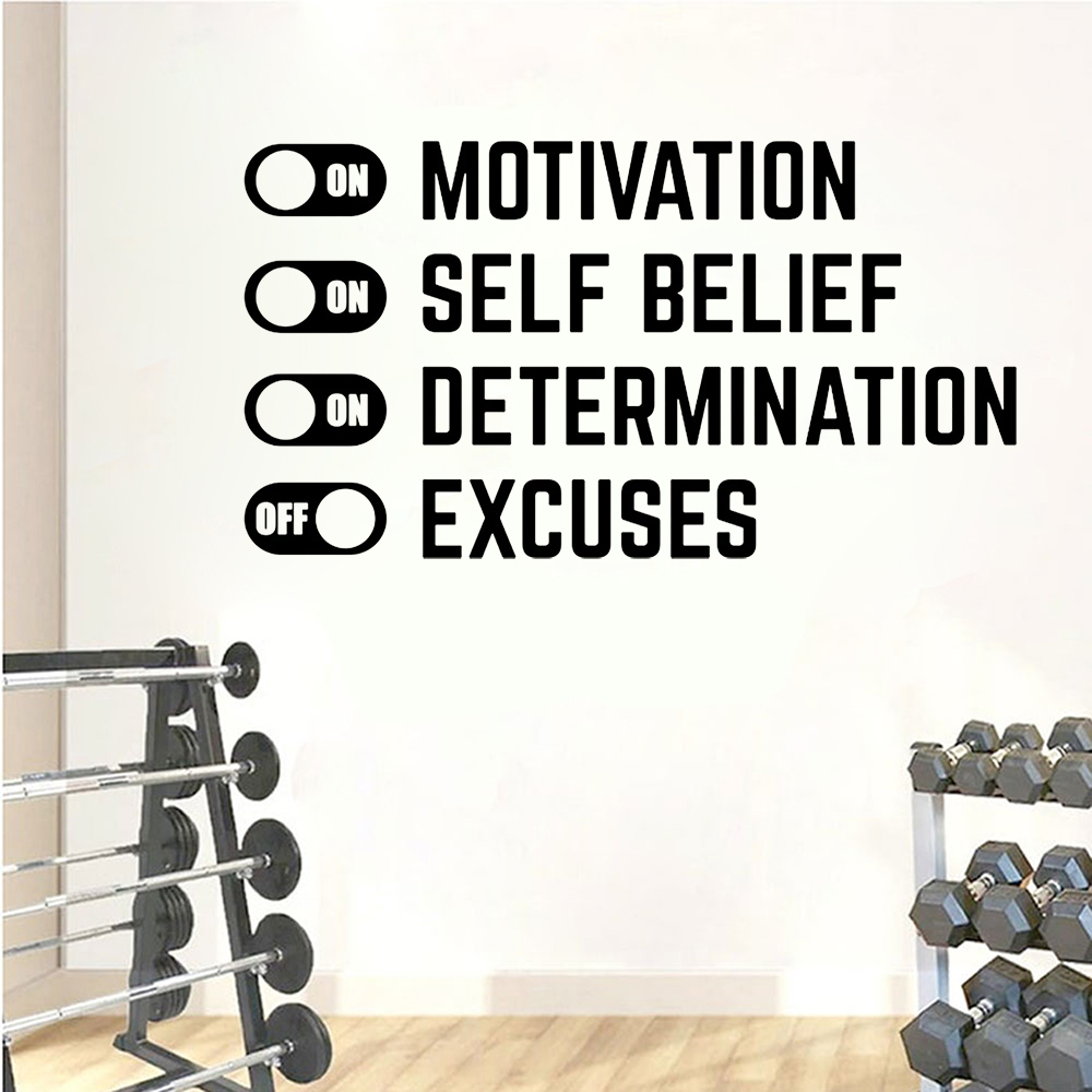 Gym Toggle on/Off Quote Wall S - đánh giá và giá Home Decor Quotes On Wall