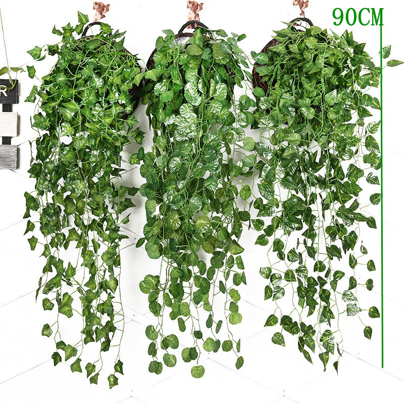 Cây nhân tạo dây leo treo tườn - đánh giá và giá Rattan Plant Basket