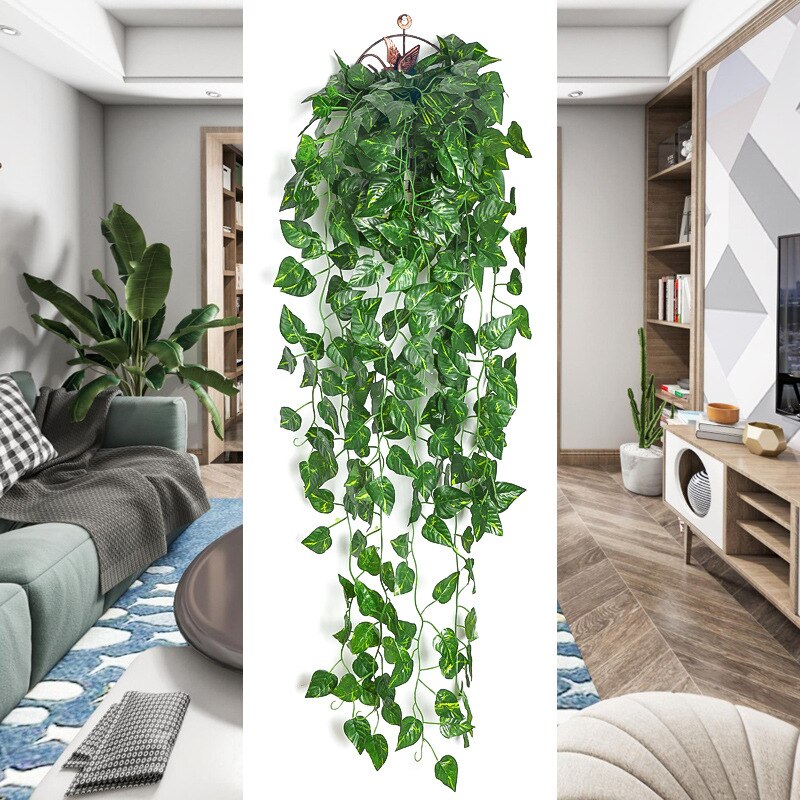 Cây nhân tạo dây leo treo tườn - đánh giá và giá Rattan Plant Basket