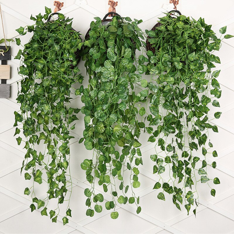 Cây nhân tạo dây leo treo tườn - đánh giá và giá Rattan Plant Basket