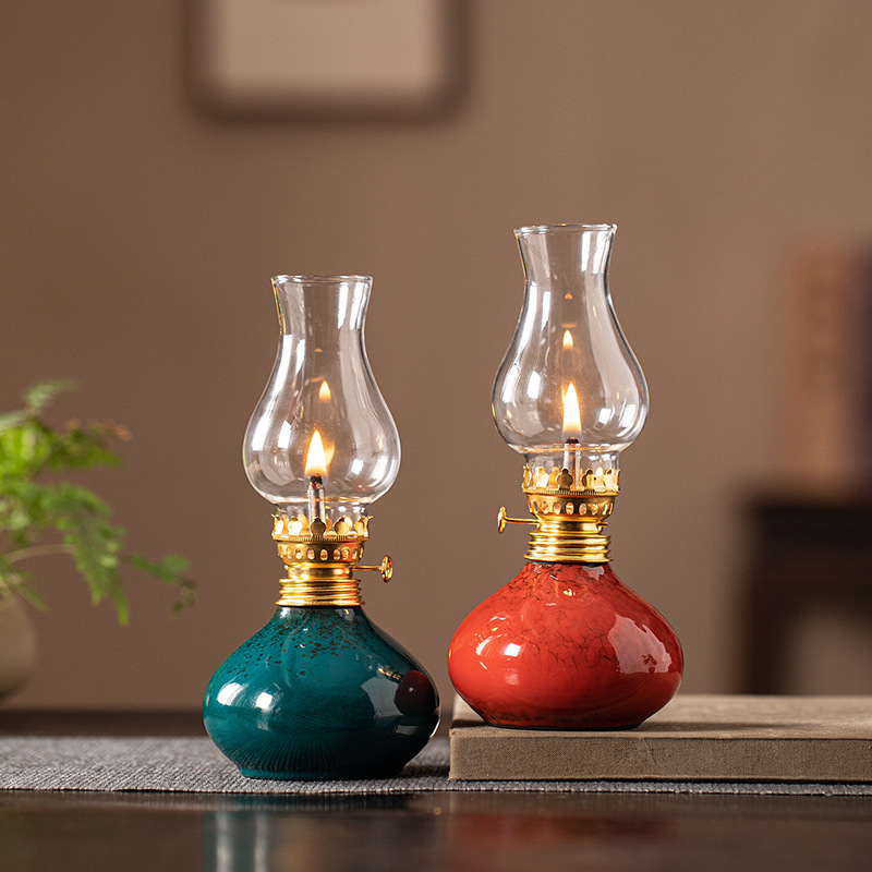 Vintage Ceramic Lotus Oil Lamp - đánh giá và giá Home Decor Zen