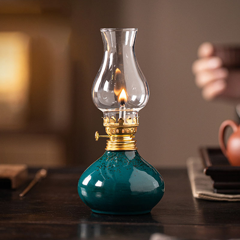 Vintage Ceramic Lotus Oil Lamp - đánh giá và giá Home Decor Zen