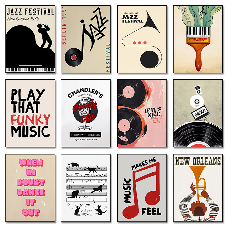 Abstract Jazz Festival Record  - đánh giá và giá Home Decor Aesthetic Pinterest