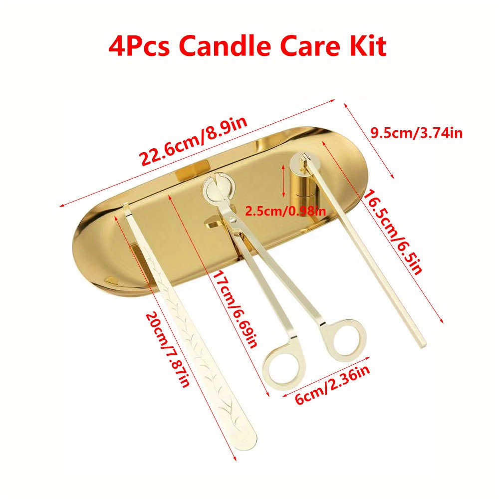 4pcs/set Luxury Candle Care Ki - đánh giá và giá Home Decor Zen