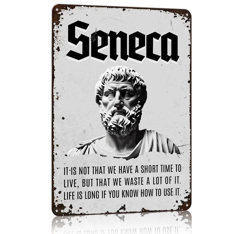 Seneca Stoic Quote 4 Metal Pos - đánh giá và giá Home Decor Quotes On Wall