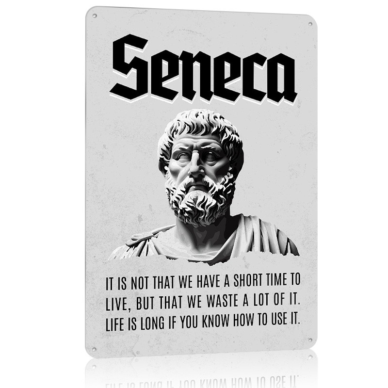 Seneca Stoic Quote 4 Metal Pos - đánh giá và giá Home Decor Quotes On Wall