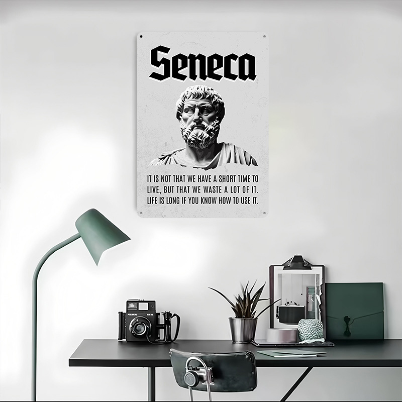 Seneca Stoic Quote 4 Metal Pos - đánh giá và giá Home Decor Quotes On Wall