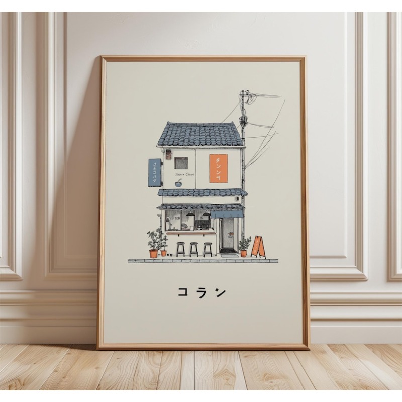 1pc Japanese Ramen Shop Canvas - đánh giá và giá Home Decor Aesthetic Pinterest