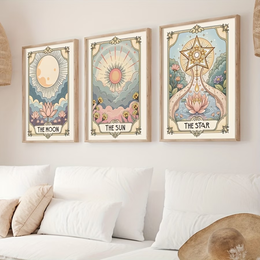 Modern Boho Tarot Sun And Moon - đánh giá và giá Home Decor Nz
