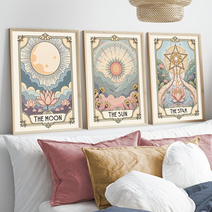 Modern Boho Tarot Sun And Moon - đánh giá và giá Home Decor Nz