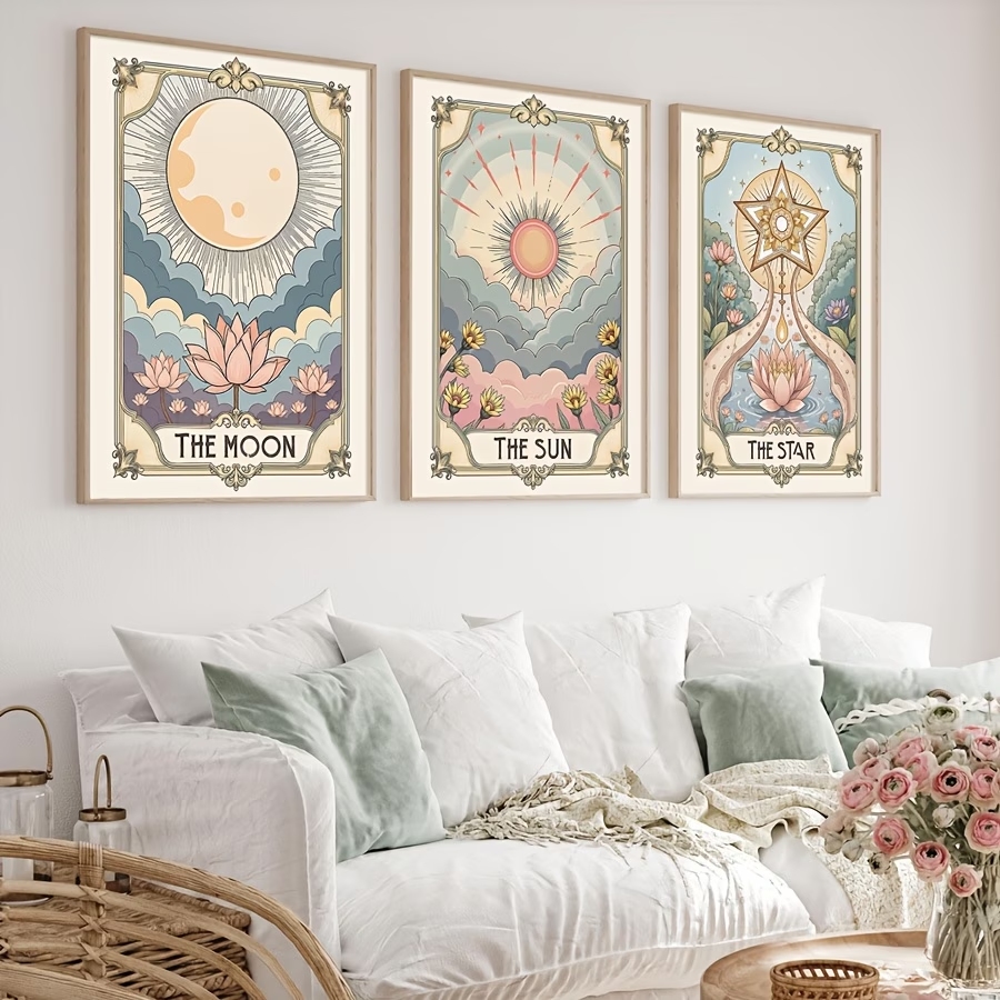 Modern Boho Tarot Sun And Moon - đánh giá và giá Home Decor Nz