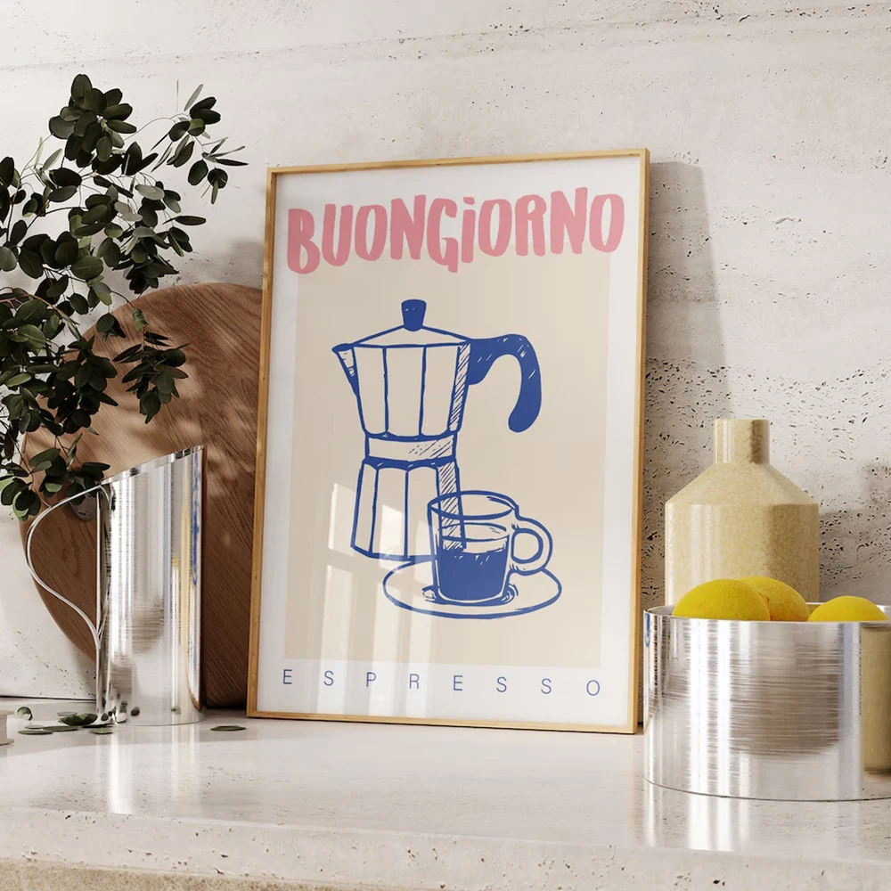 Modern Coffee Espresso Wall Ar - đánh giá và giá Home Decor Nz