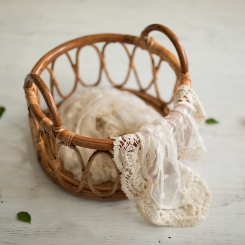 Baby Rattan Basket Newborn Pho - đánh giá và giá Home Decor Rattan