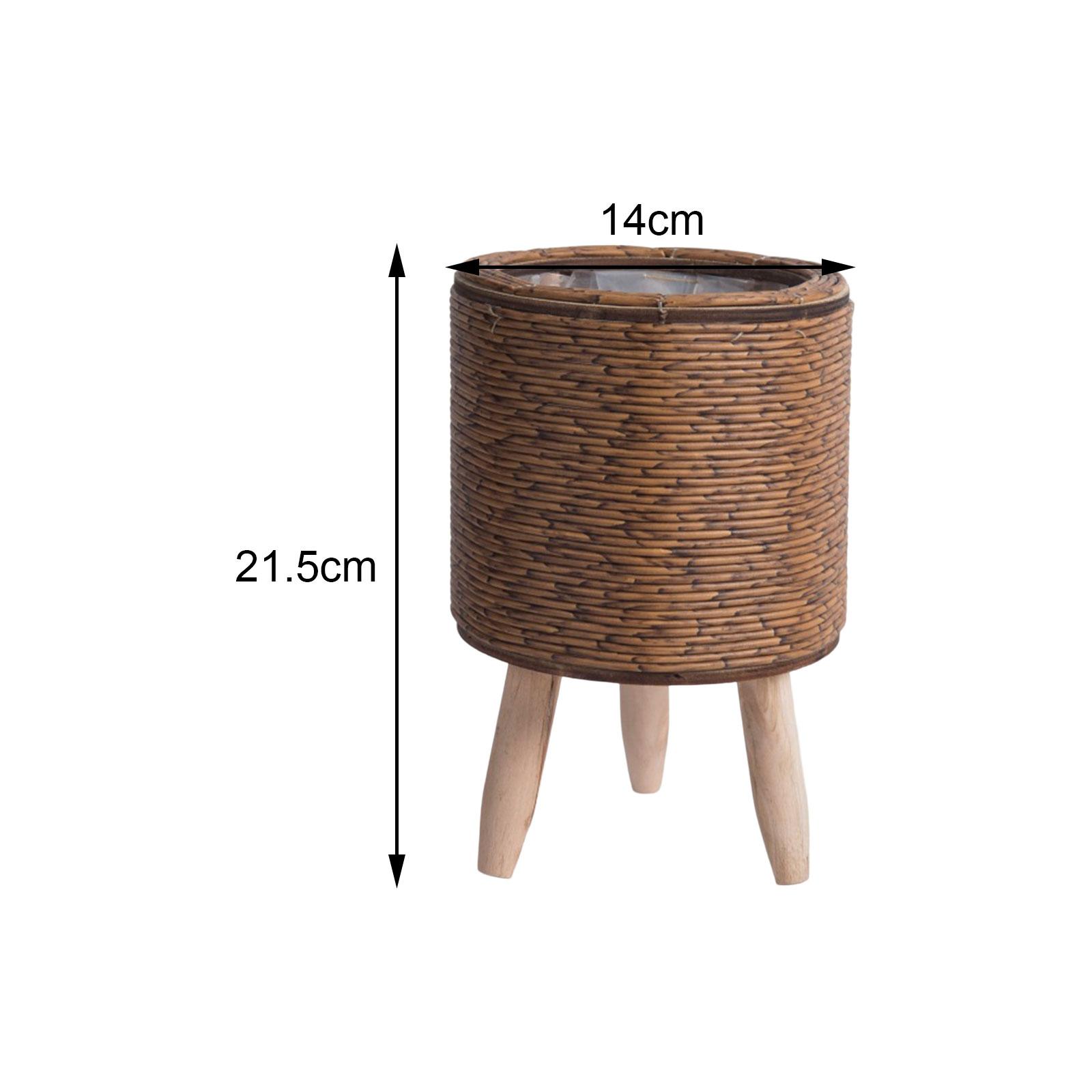 2x Legged Woven Basket for Pla - đánh giá và giá Rattan Plant Basket