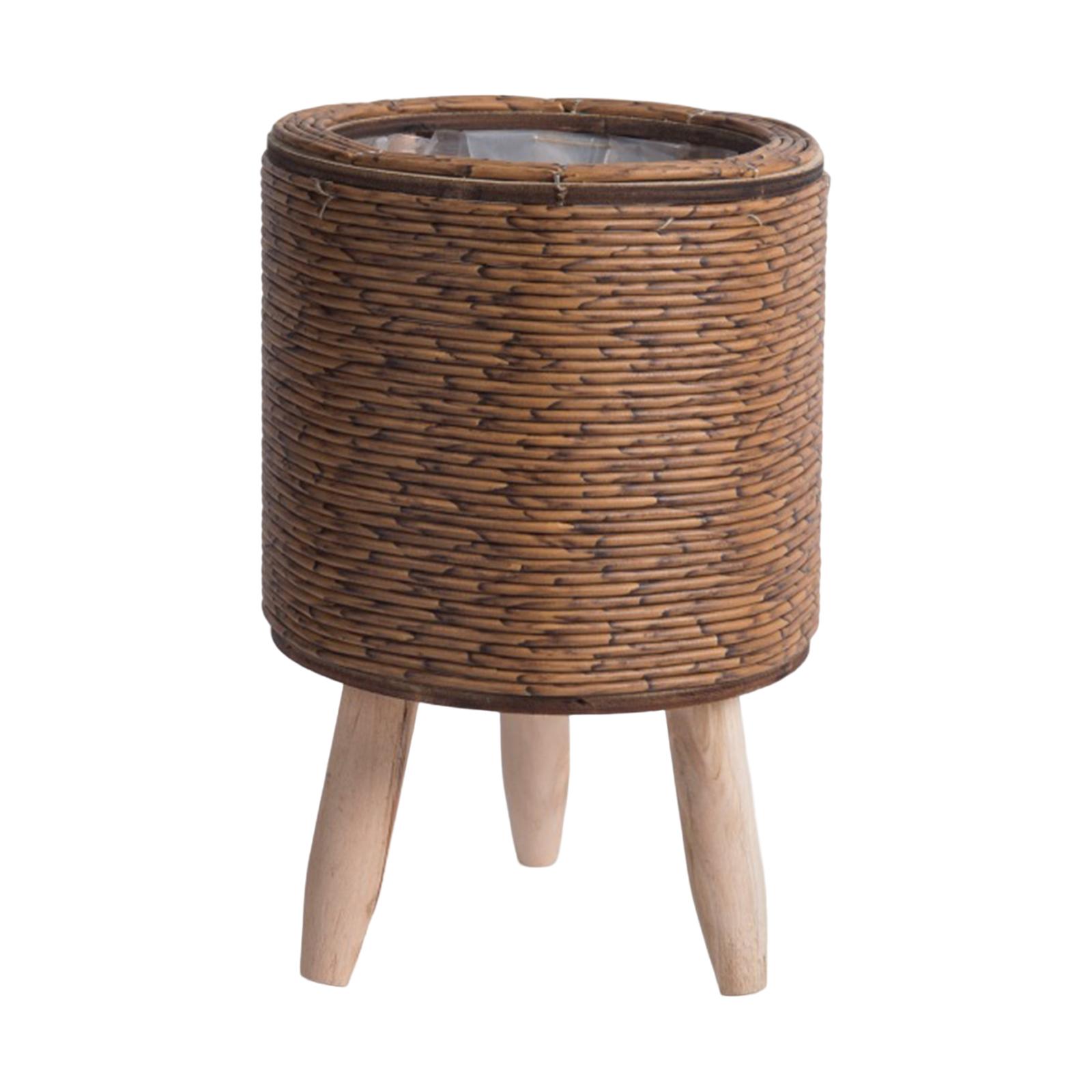 2x Legged Woven Basket for Pla - đánh giá và giá Rattan Plant Basket
