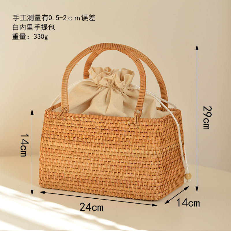 Giày Rỗng Mây Giỏ Túi Len Dệt  - đánh giá và giá Home Decor Rattan