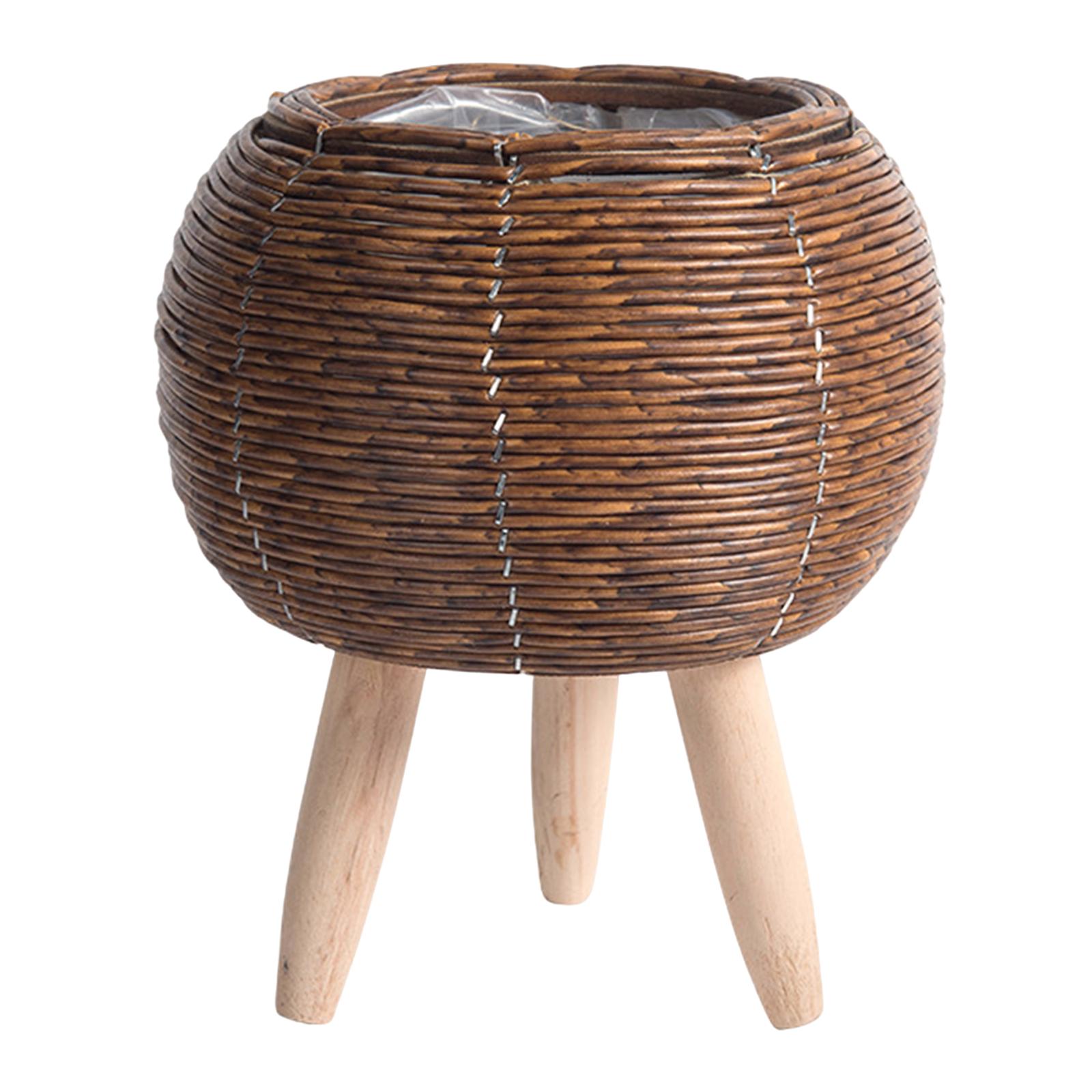Woven Basket with Stand Indoor - đánh giá và giá Home Decor Rattan