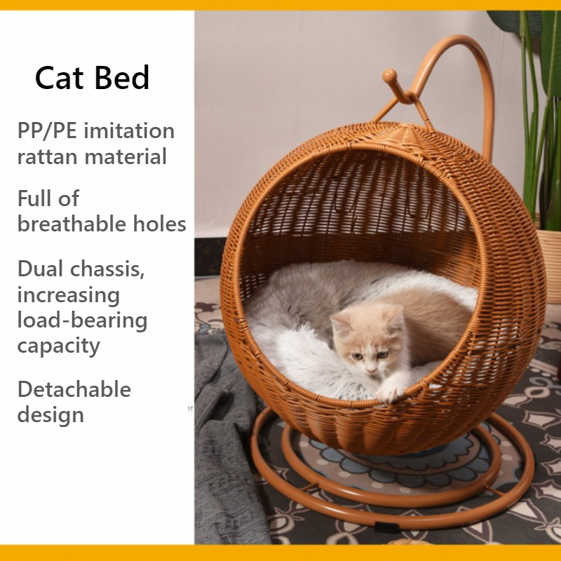 Rattan Hanging Cat Bed Soft Cu - đánh giá và giá Home Decor Rattan