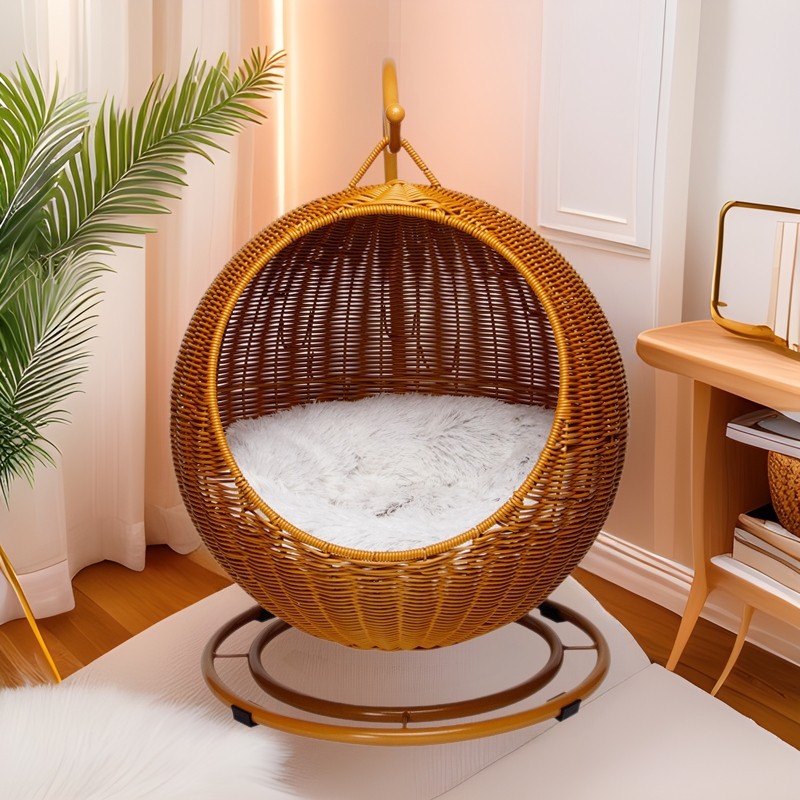 Rattan Hanging Cat Bed Soft Cu - đánh giá và giá Home Decor Rattan