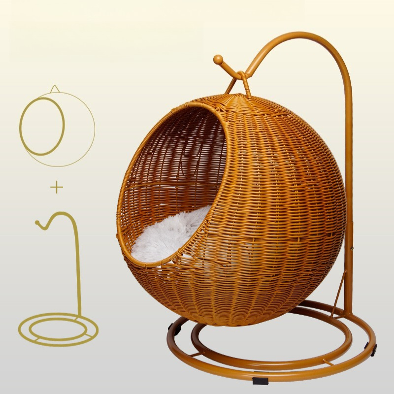 Rattan Hanging Cat Bed Soft Cu - đánh giá và giá Home Decor Rattan