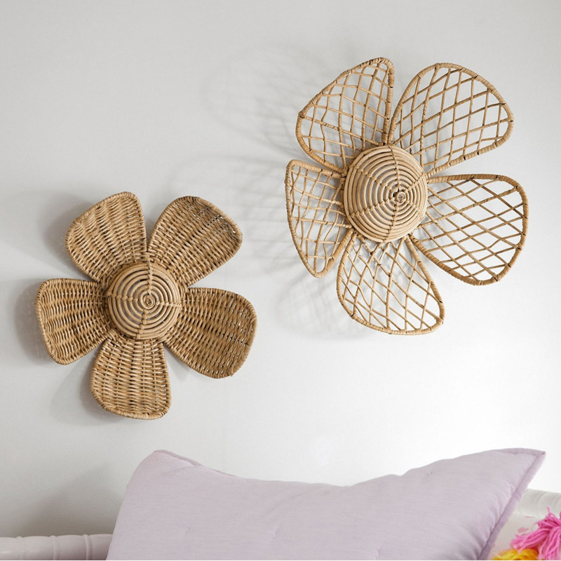 Nordic Woven Rattan Flower Wal - đánh giá và giá Home Decor Rattan