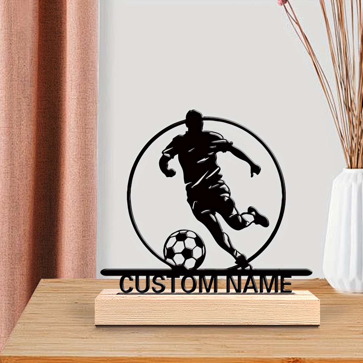 Custom Soccer Player Metal Sta - đánh giá và giá Home Decor Nz