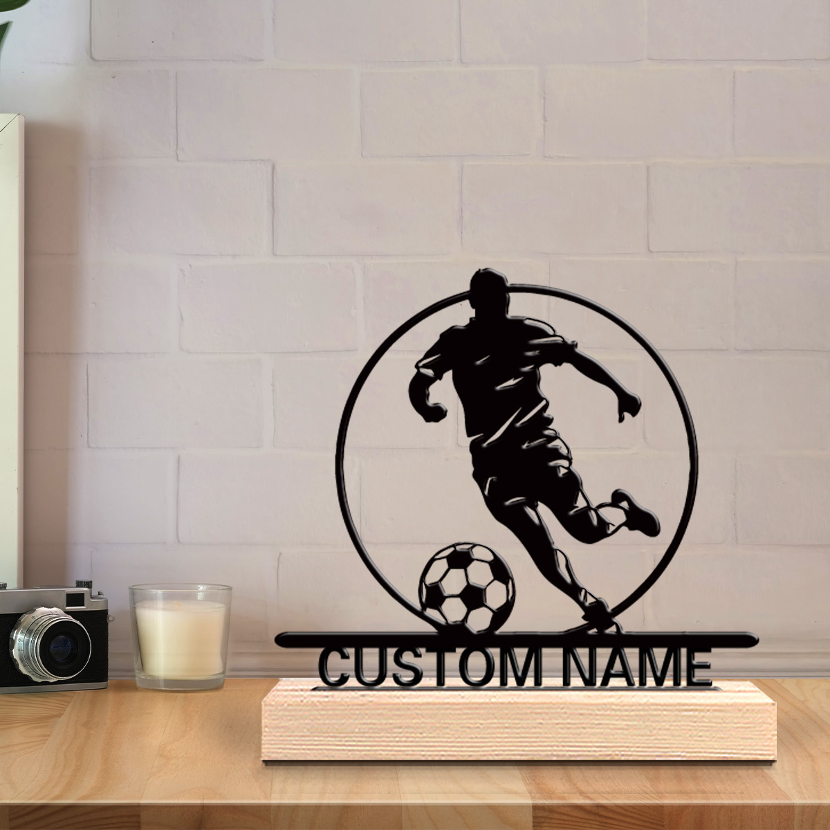 Custom Soccer Player Metal Sta - đánh giá và giá Home Decor Nz