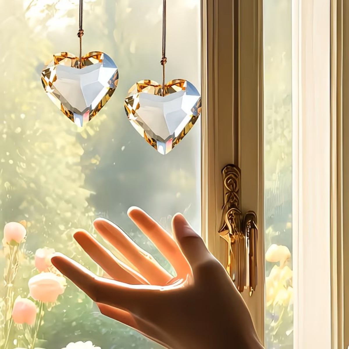 1pc 30mm Heart Suncatcher Pend - đánh giá và giá Crystal Sun Catcher