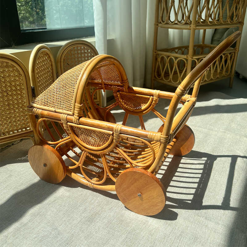 Woven Rattan Baby Stroller Vin - đánh giá và giá Rattan Plant Basket