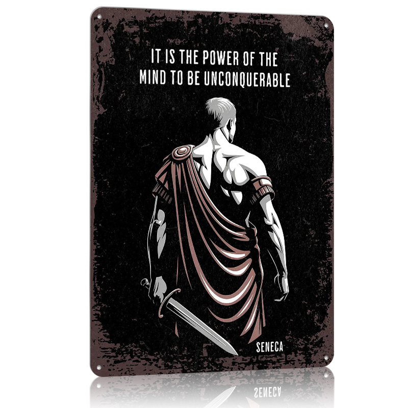 Seneca Stoic Quote Metal Poste - đánh giá và giá Home Decor Quotes On Wall