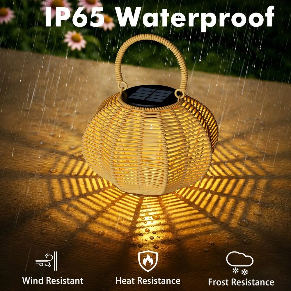 Rattan Solar Ambient Light For - đánh giá và giá Home Decor Rattan