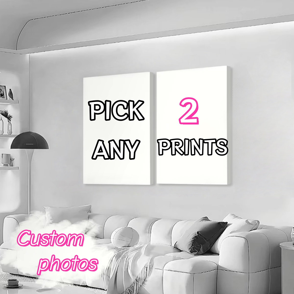 2pcs/set Custom Canvas Printin - đánh giá và giá Home Decor Aesthetic Pinterest