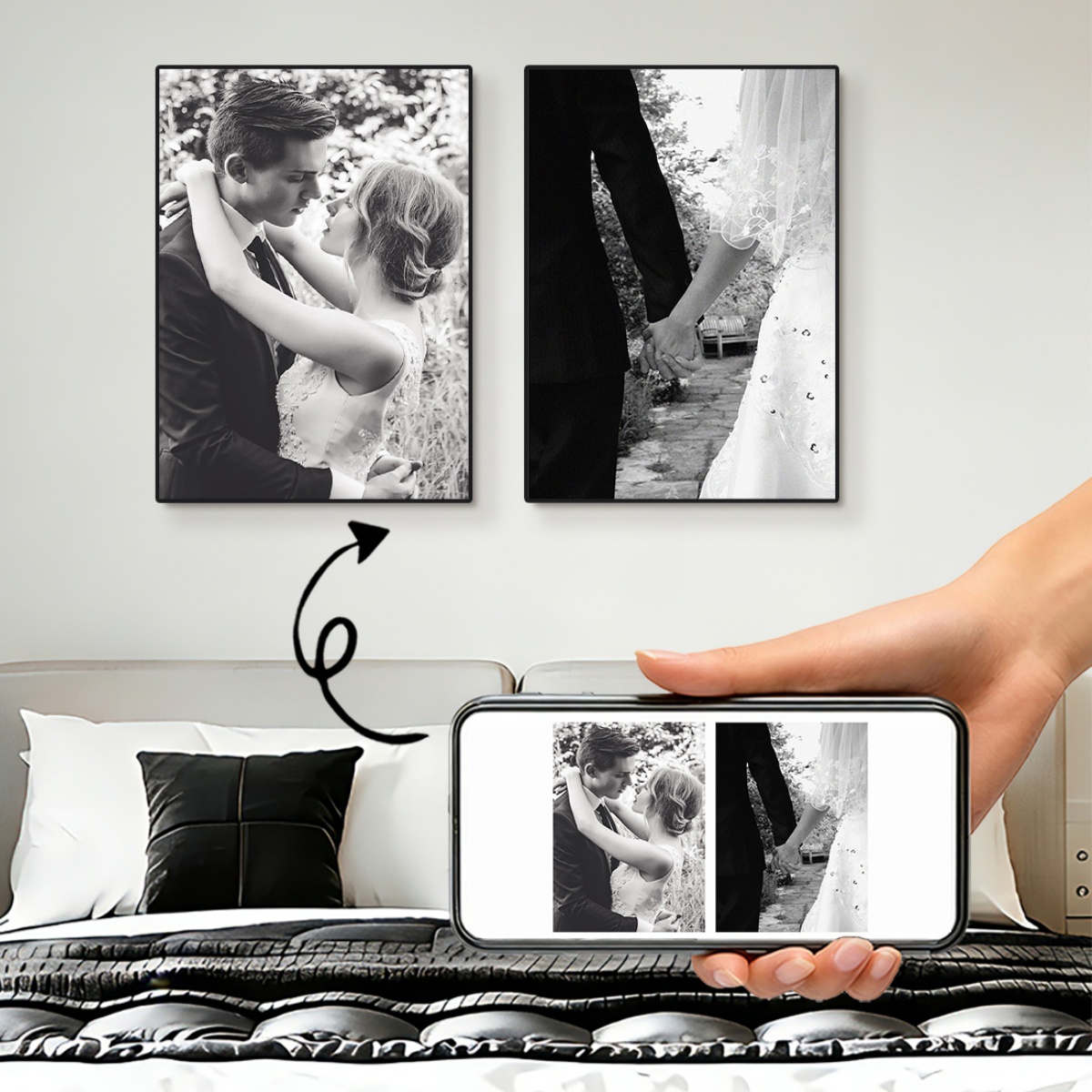 2pcs/set Custom Canvas Printin - đánh giá và giá Home Decor Aesthetic Pinterest