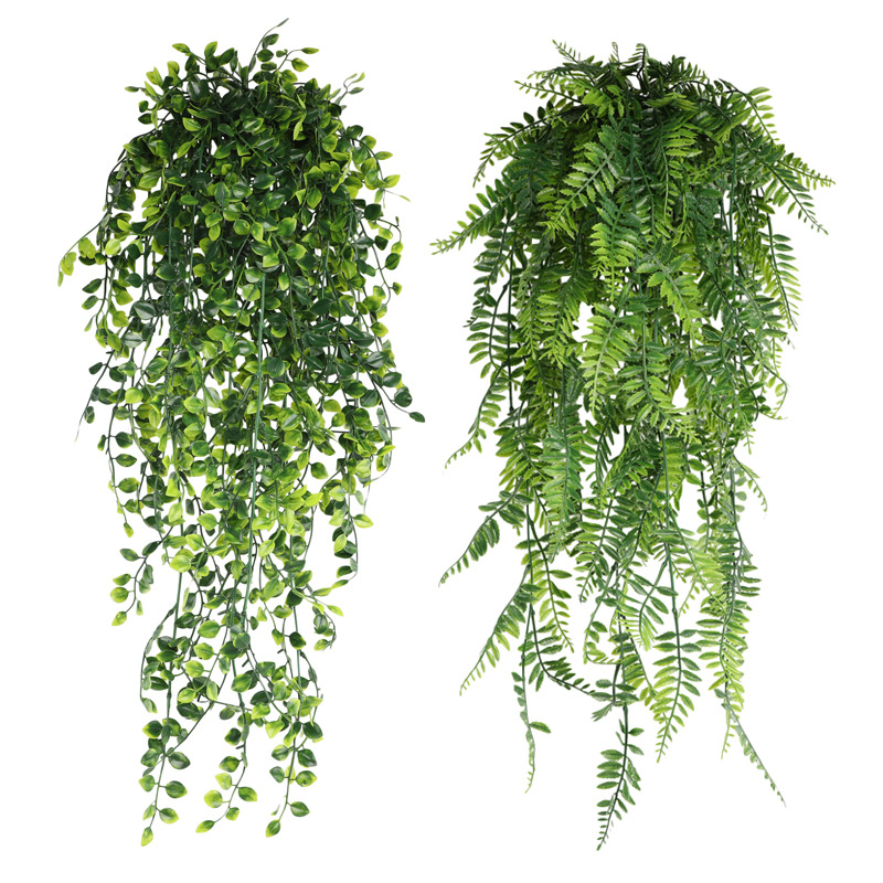 80CM Artificial Hanging Flower - đánh giá và giá Rattan Plant Basket