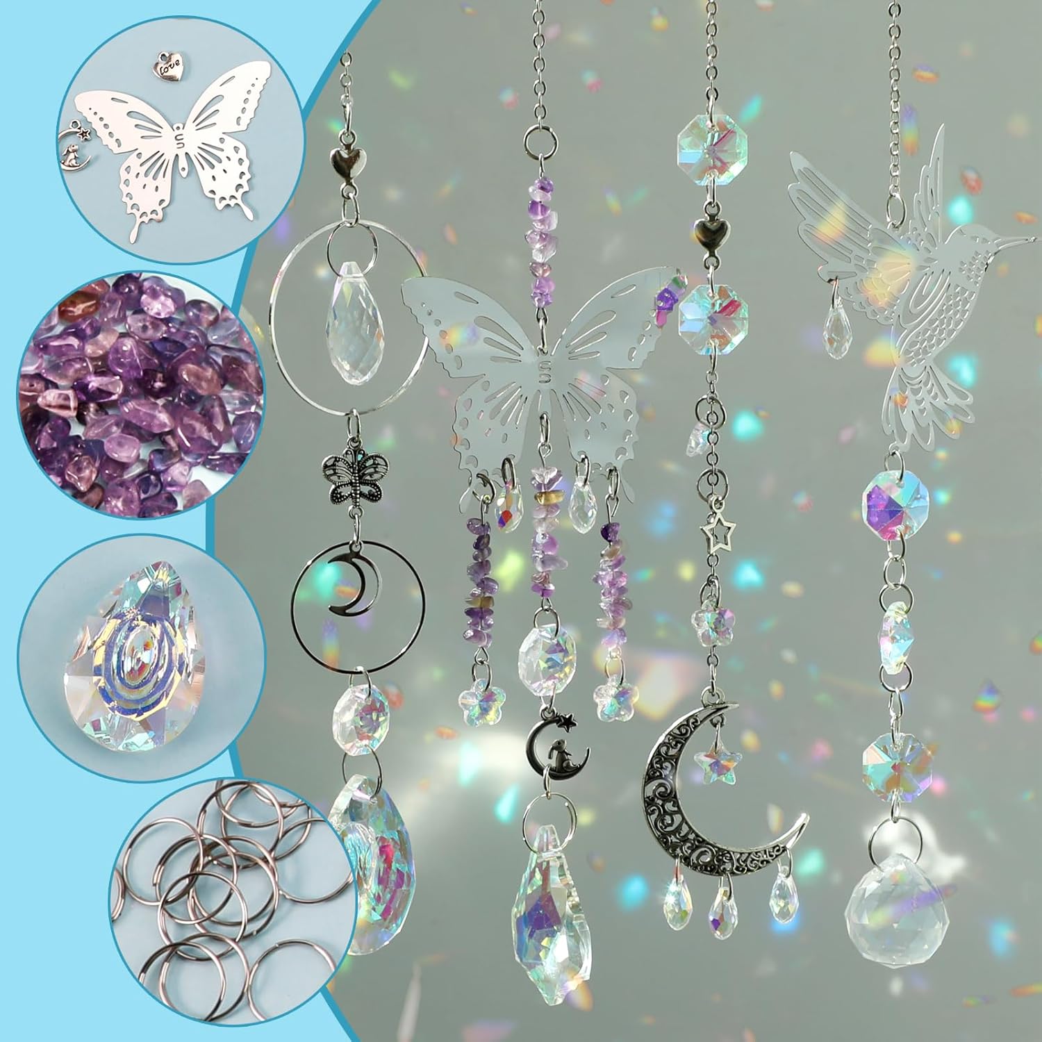 DIY 400pcs SunCatchers Making  - đánh giá và giá Crystal Sun Catcher