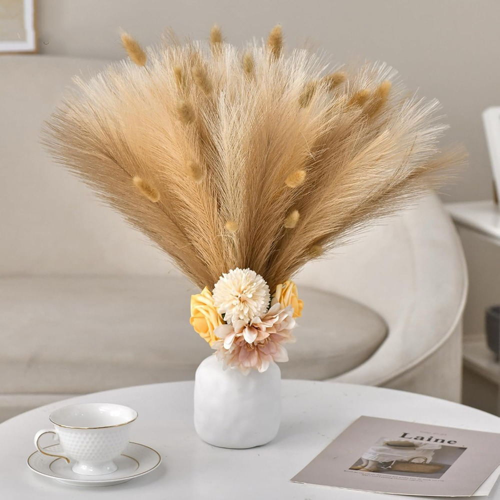 15Pcs Pampas Grass Realistic A - đánh giá và giá Pampas Grass Decor