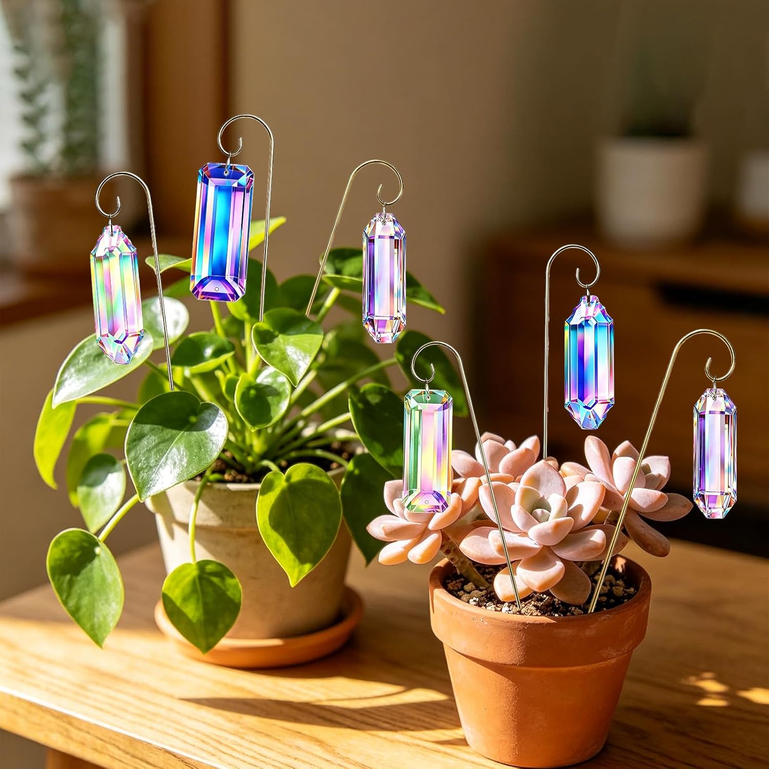 5PC Crystal Suncatcher Plant S - đánh giá và giá Crystal Sun Catcher