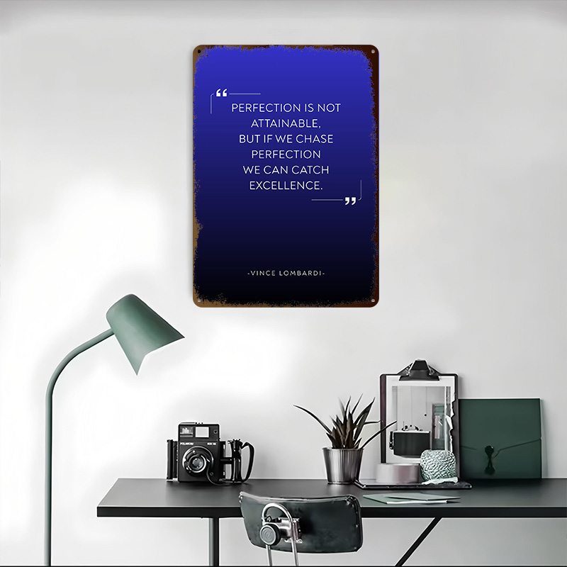 Vince Lombardi Quote on Perfec - đánh giá và giá Home Decor Quotes On Wall
