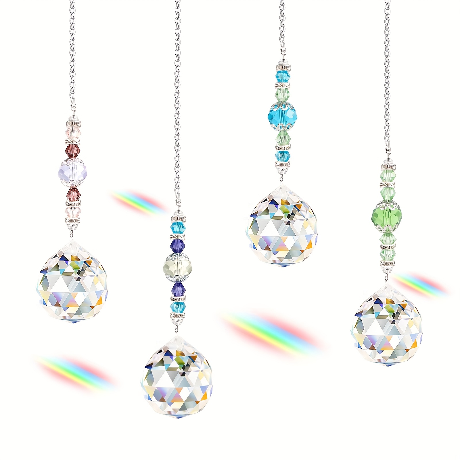 4 Pcs Window Crystal Suncatche - đánh giá và giá Crystal Sun Catcher
