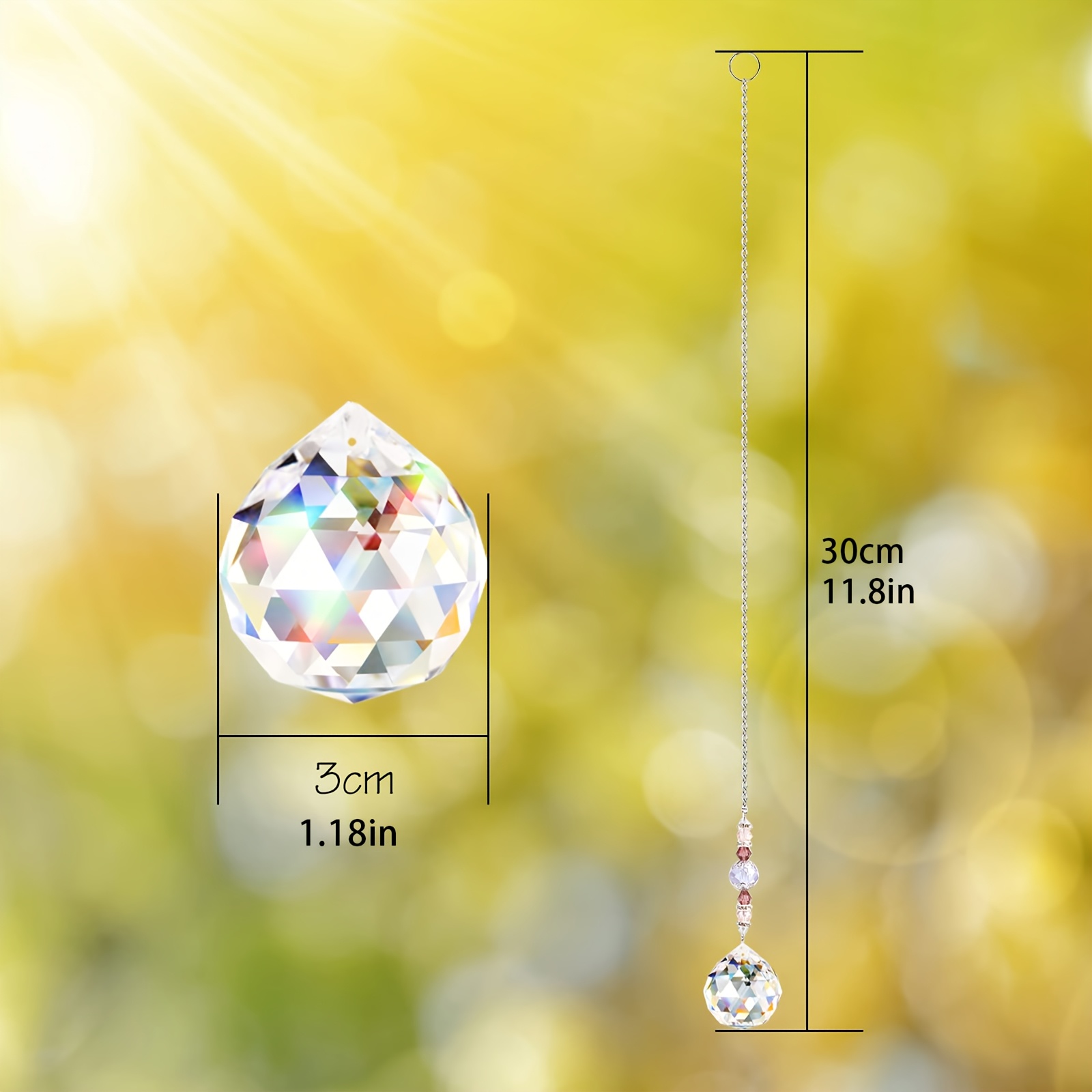 4 Pcs Window Crystal Suncatche - đánh giá và giá Crystal Sun Catcher