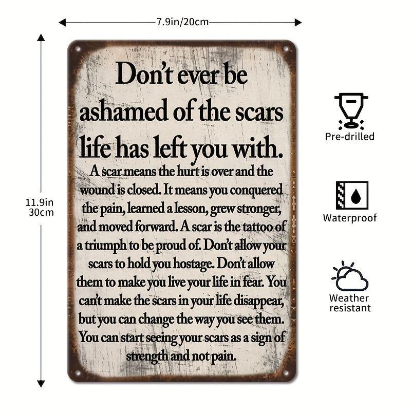 2D Flat - 2D Vintage Metal Sig - đánh giá và giá Home Decor Quotes On Wall