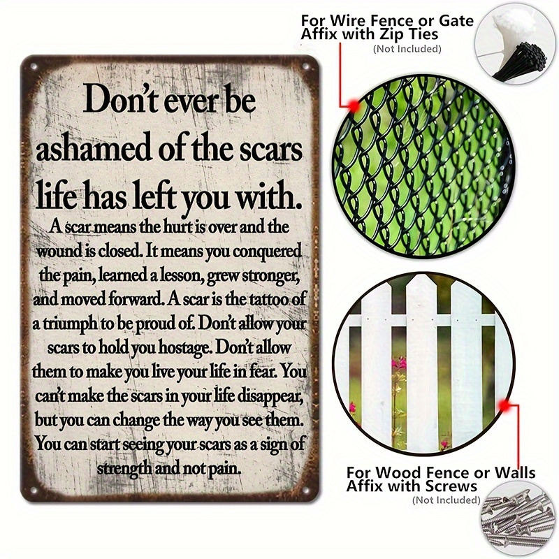 2D Flat - 2D Vintage Metal Sig - đánh giá và giá Home Decor Quotes On Wall