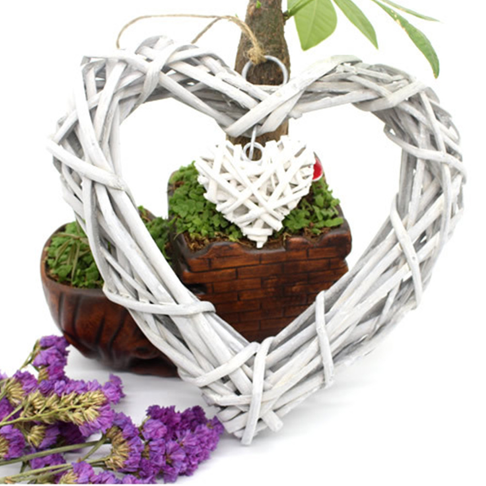 Rustic Love Heart Hanging Craf - đánh giá và giá Home Decor Rattan